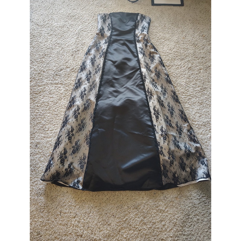Vintage 90s Y2K Morgan & Co. Whimsigoth Tulle Maxi Prom Dress Women's 11/12 USA